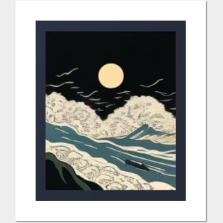 JAPANESE WOODBLOCK PRINT Posters and Art